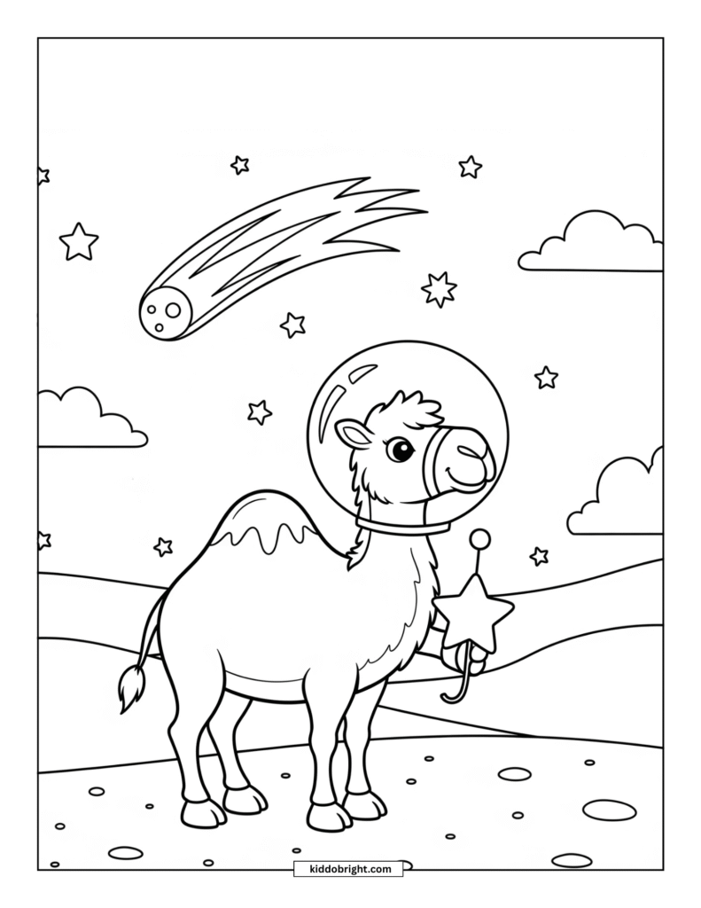 Camel coloring pages free download