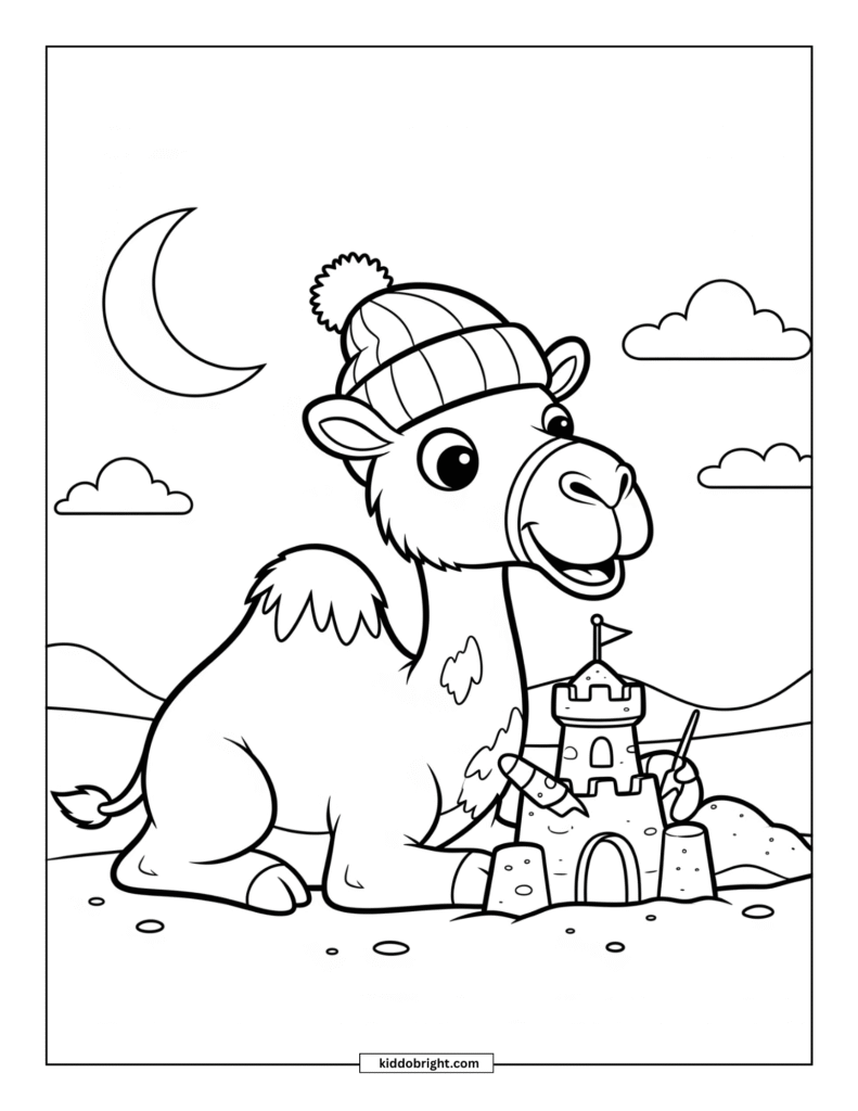 Camel coloring pages free download