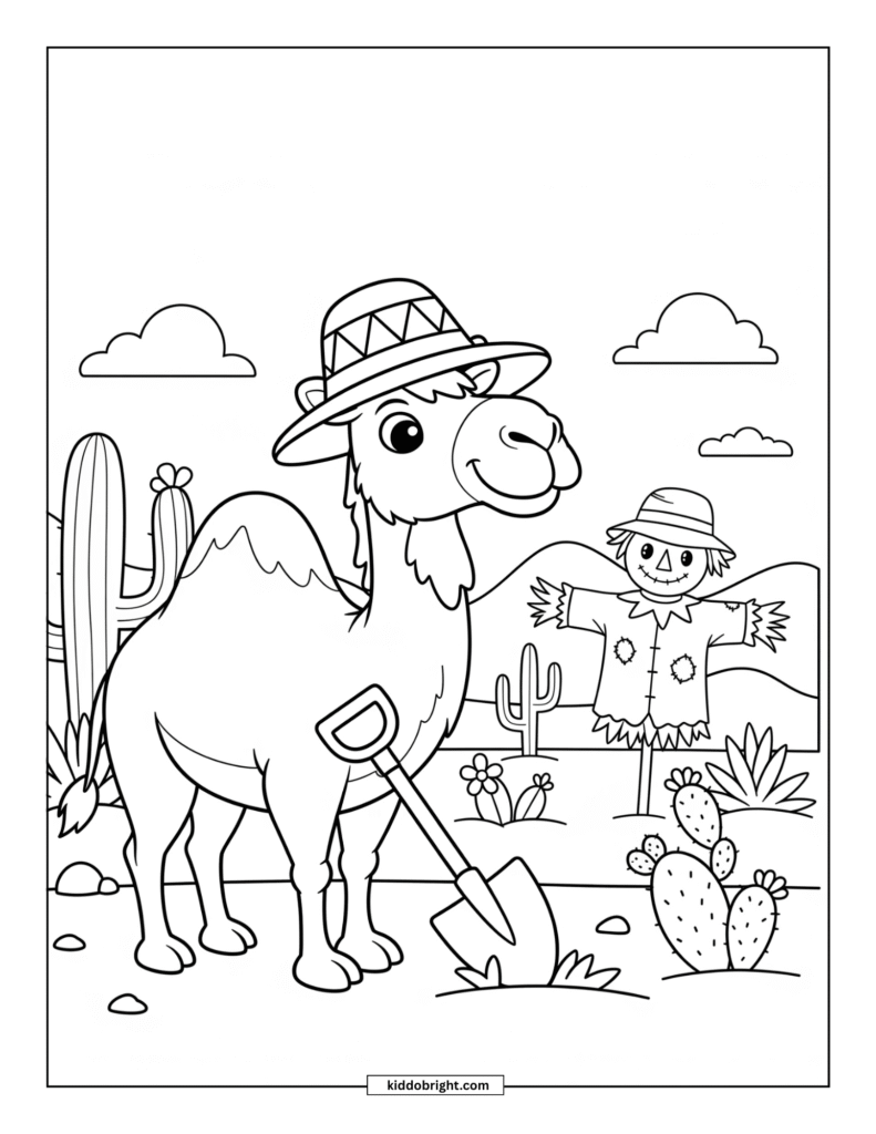 Camel coloring pages free download
