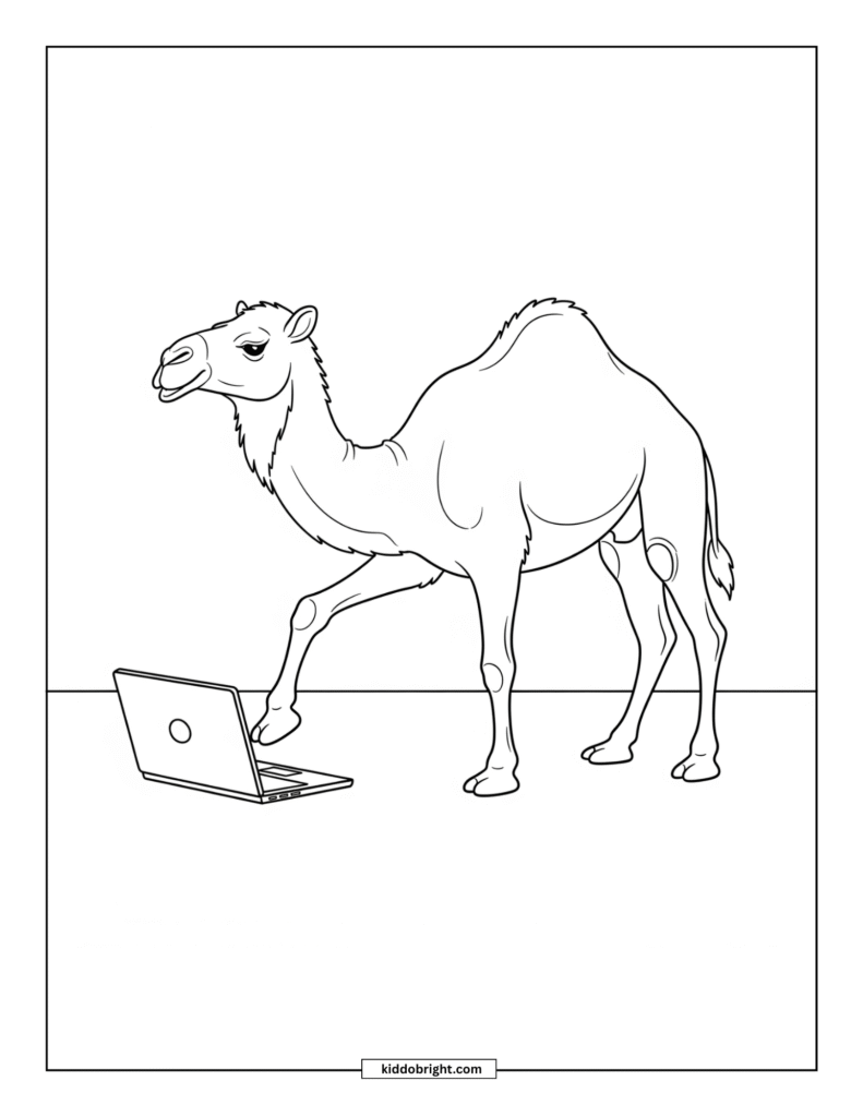 Camel coloring pages free download