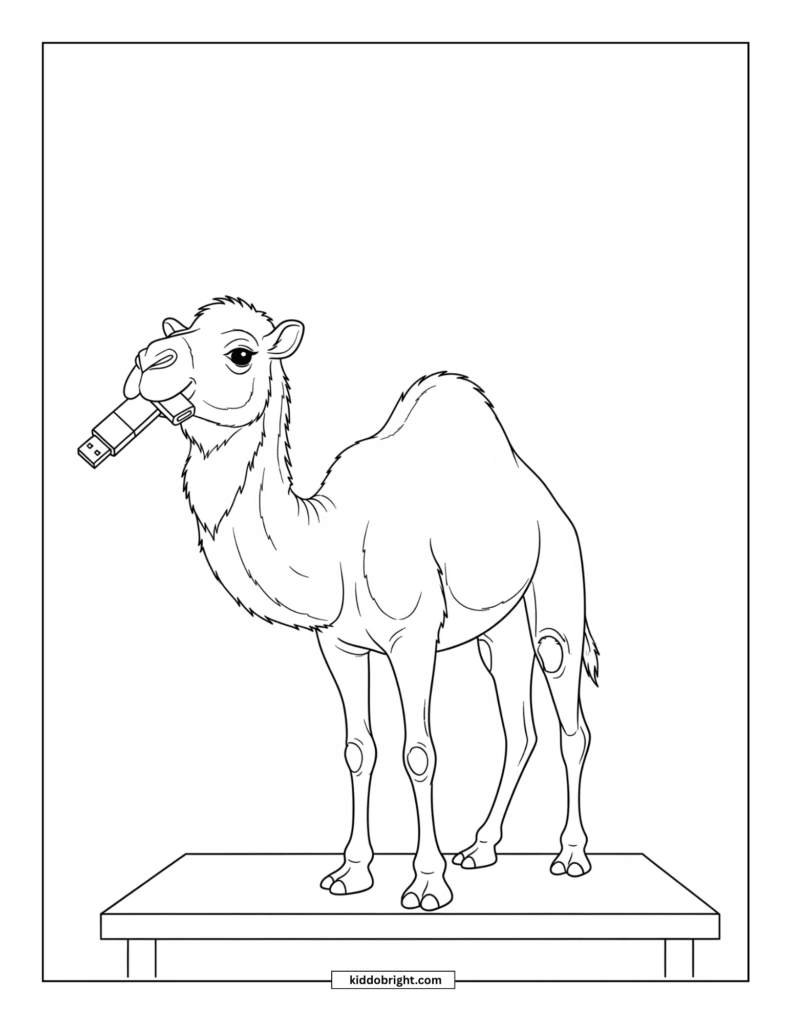 Camel coloring pages free download