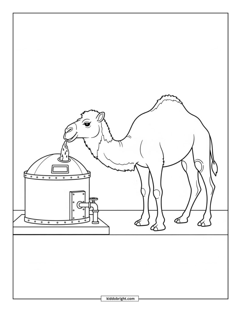 Camel coloring pages free download