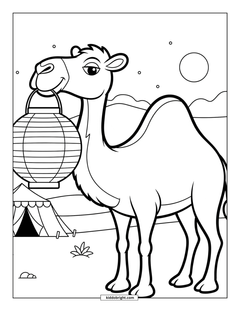 Camel coloring pages free download