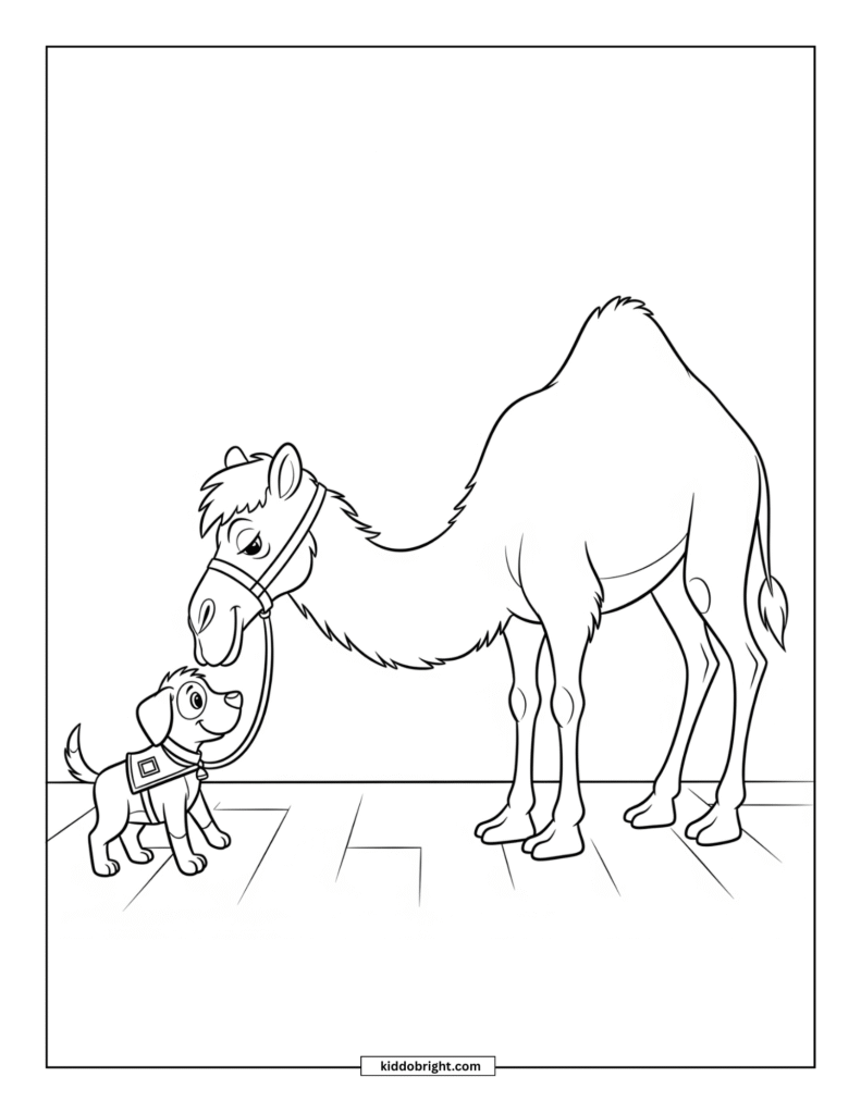 Camel coloring pages free download