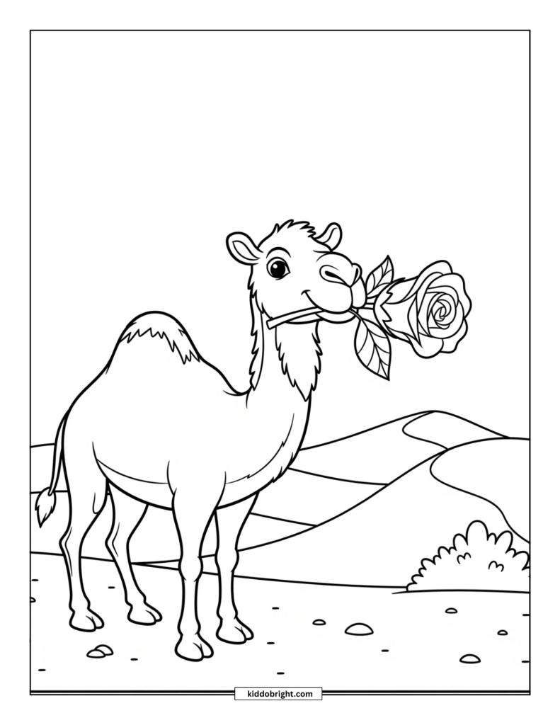 Camel coloring pages free download