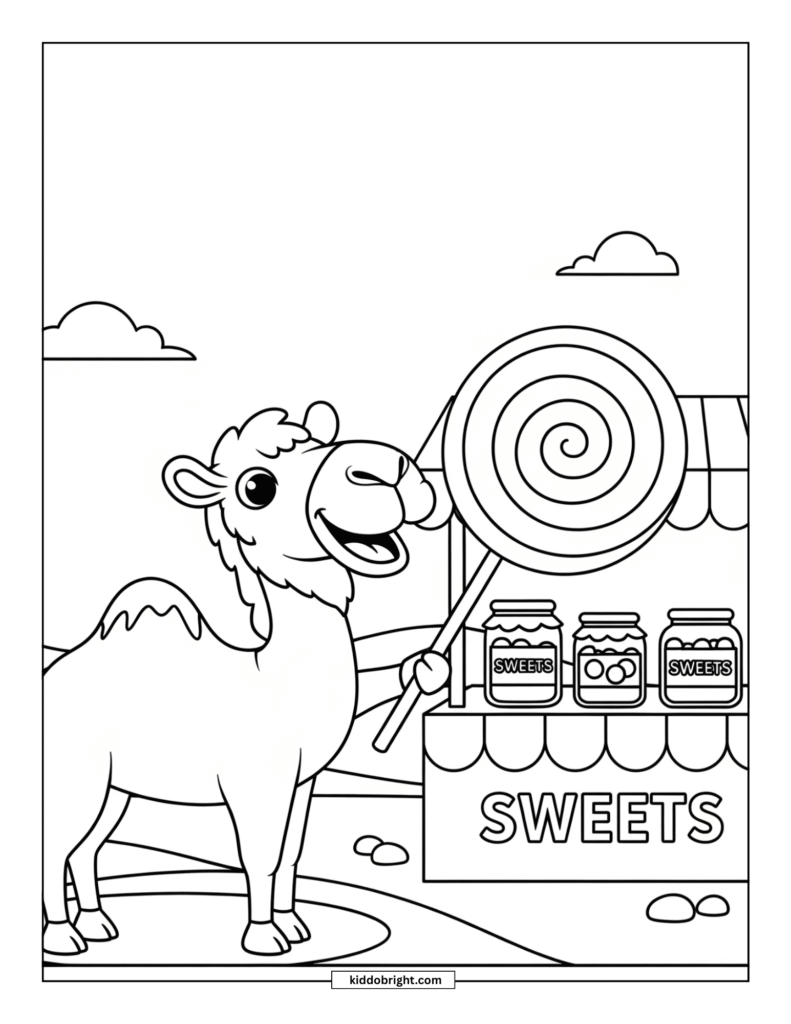 Camel coloring pages free download