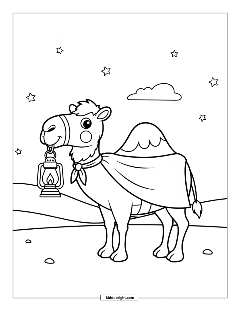 Camel coloring pages free download