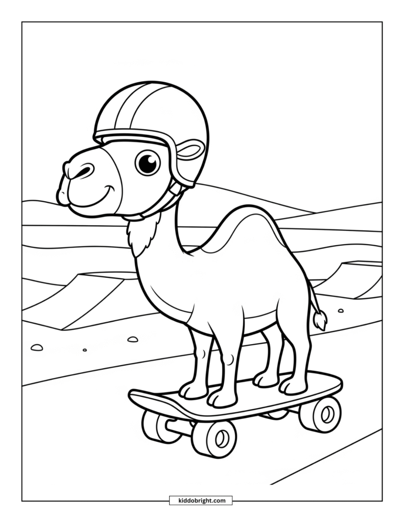 Camel coloring pages free download