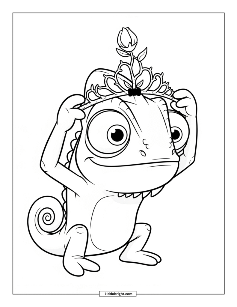Chameleon coloring pages free download