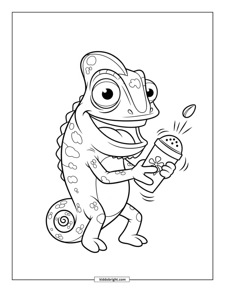 Chameleon coloring pages free download