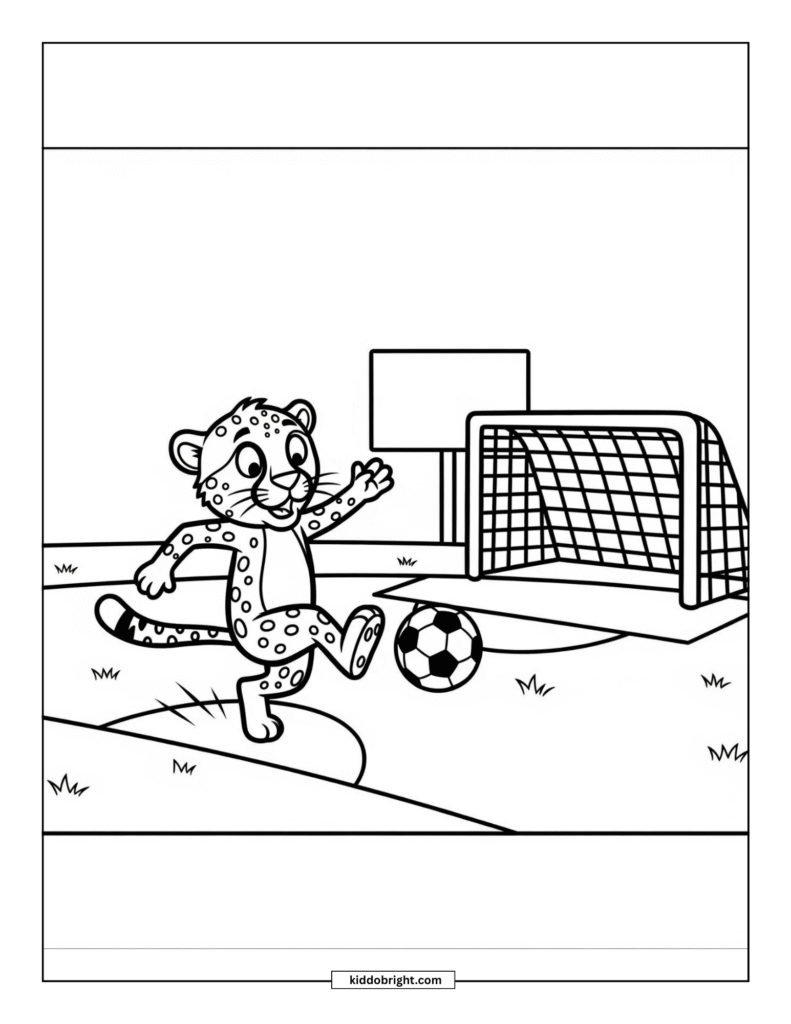 Cheetah coloring pages for kids free download