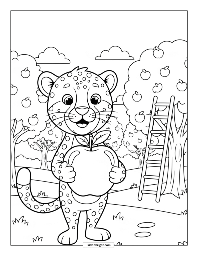 Cheetah coloring pages for kids free download