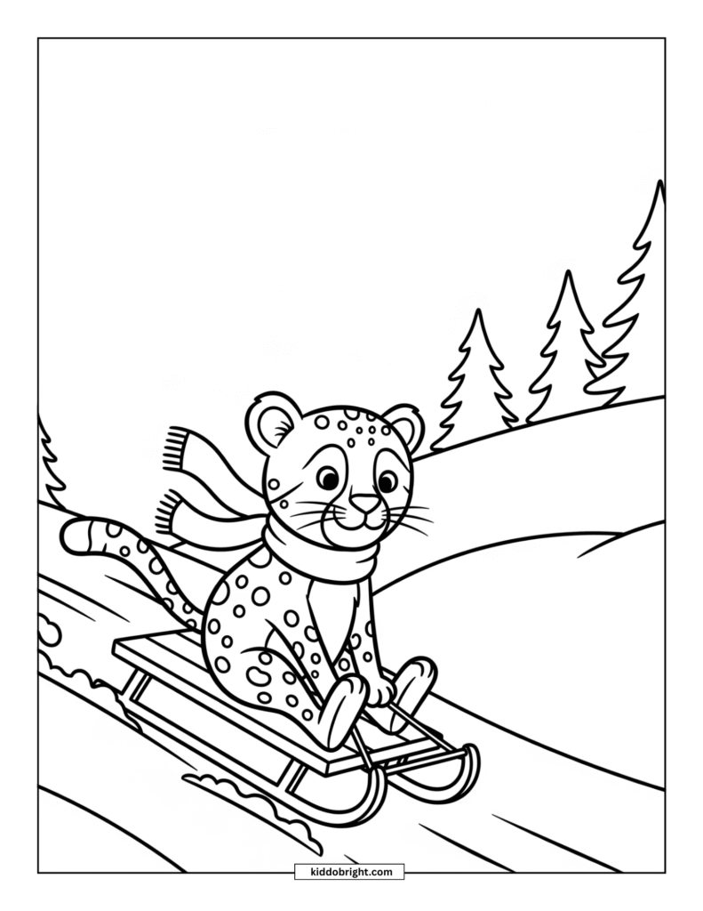 Cheetah coloring pages for kids free download