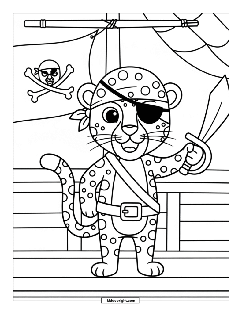 Cheetah coloring pages for kids free download
