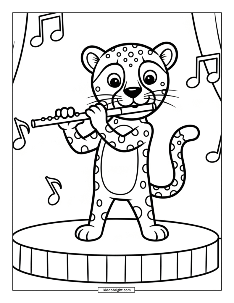 Cheetah coloring pages for kids free download