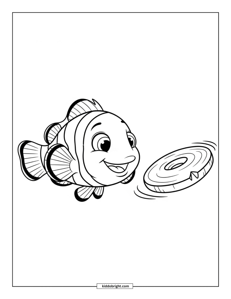 Clownfish coloring pages for kids free download