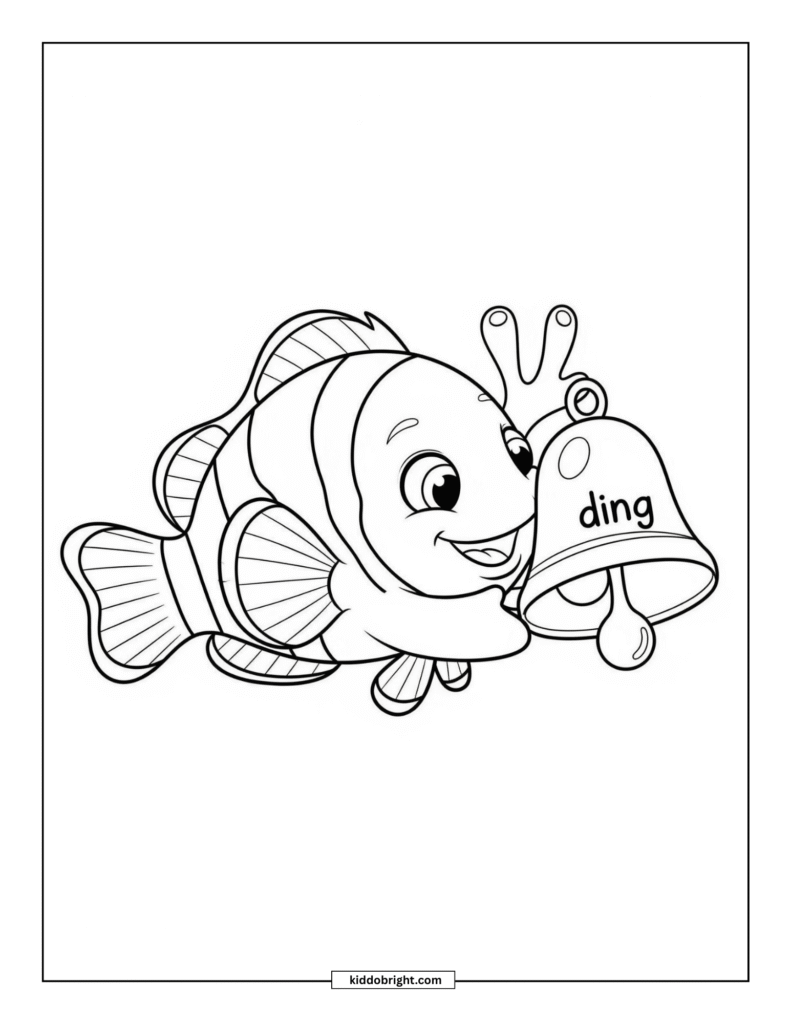 Clownfish coloring pages for kids free download