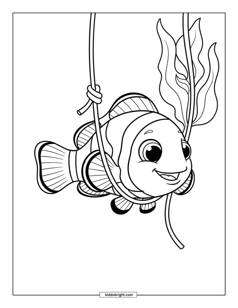Clownfish coloring pages for kids free download