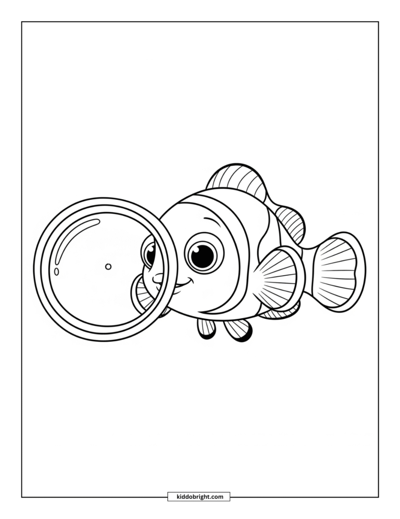Clownfish coloring pages for kids free download