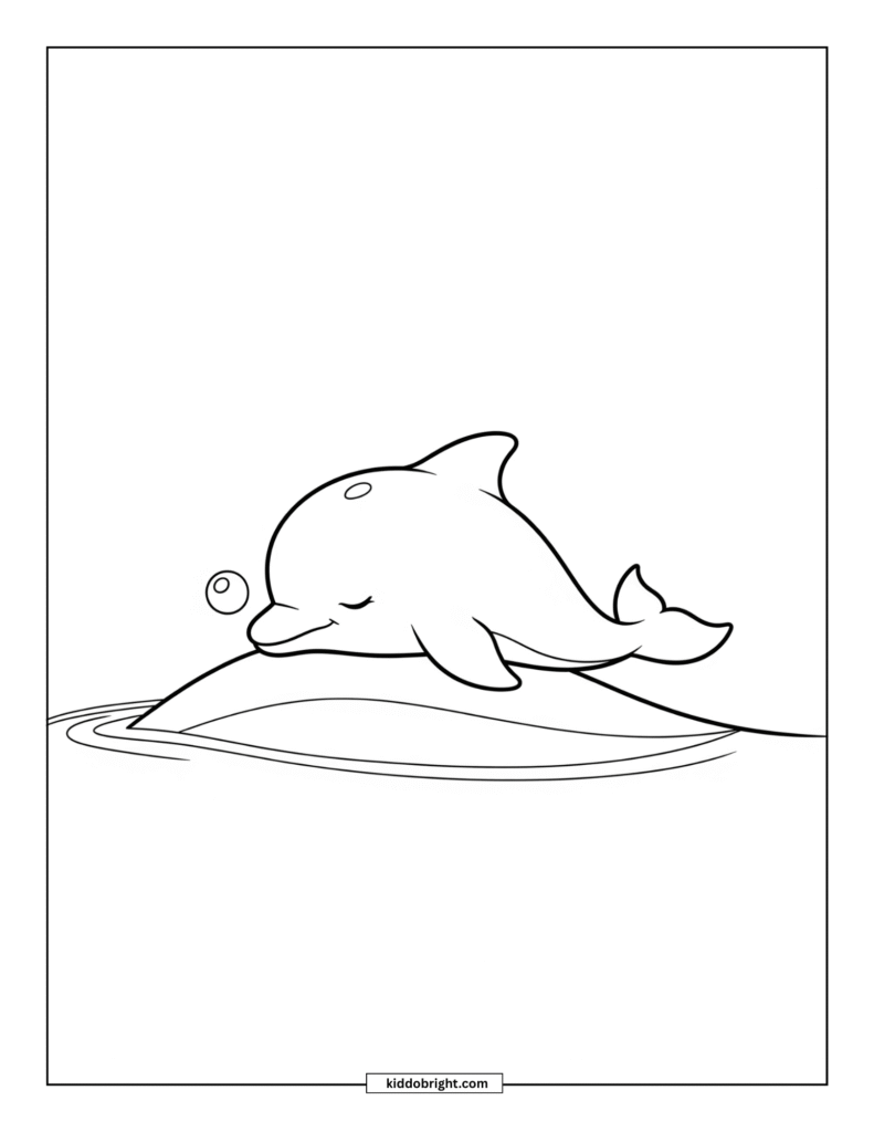 Dolphin coloring pages for kids free download