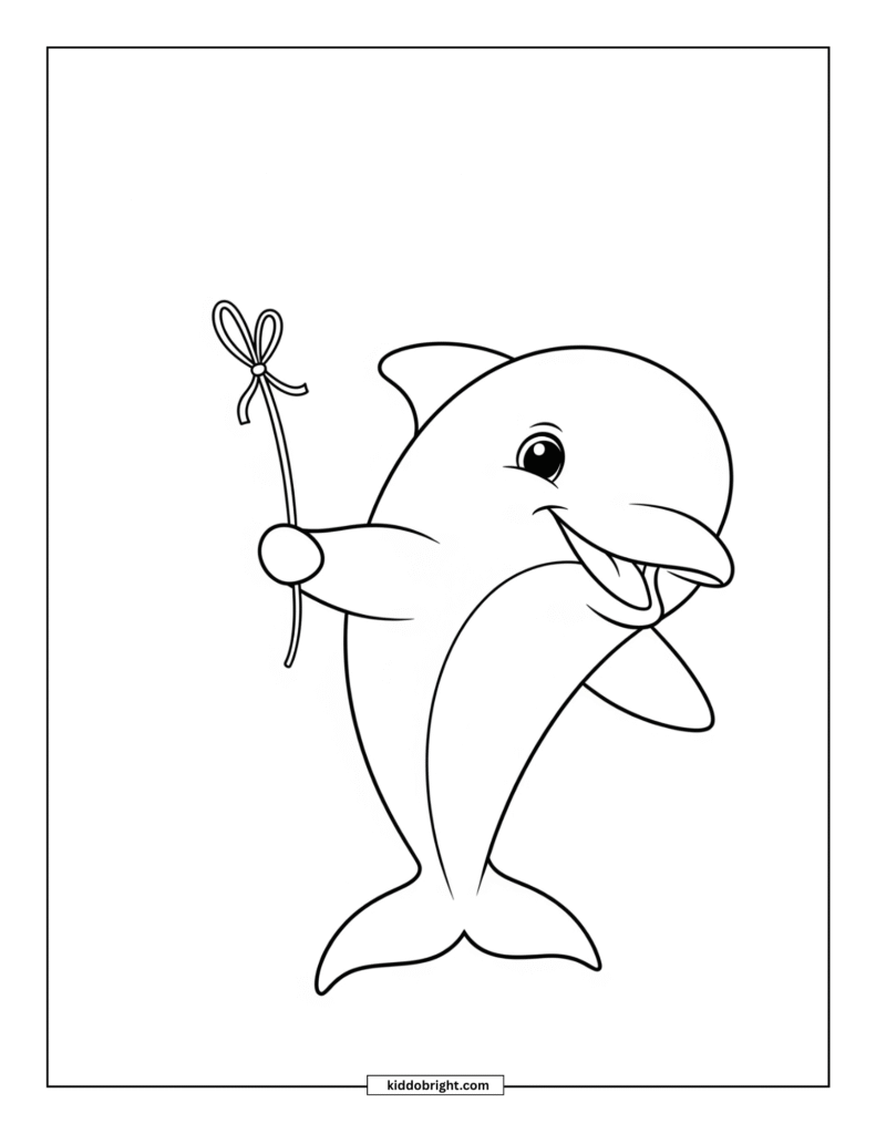 Dolphin coloring pages for kids free download