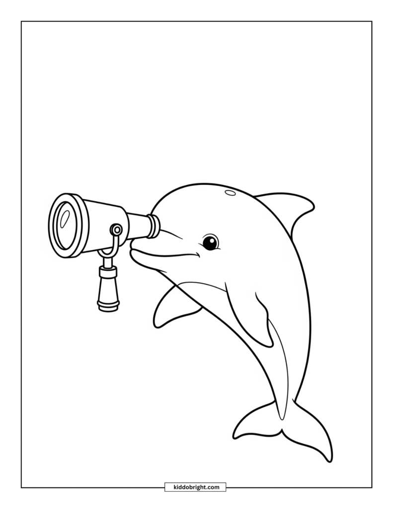 Dolphin coloring pages for kids free download