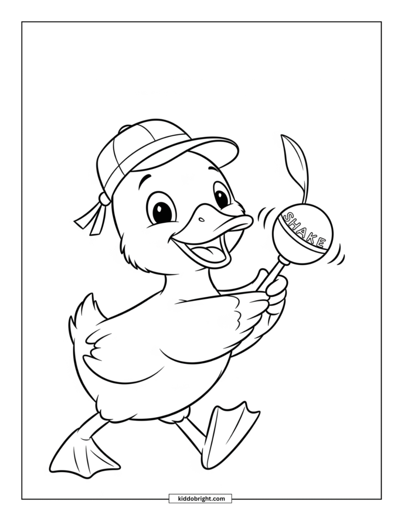 Duck coloring pages for kids free download