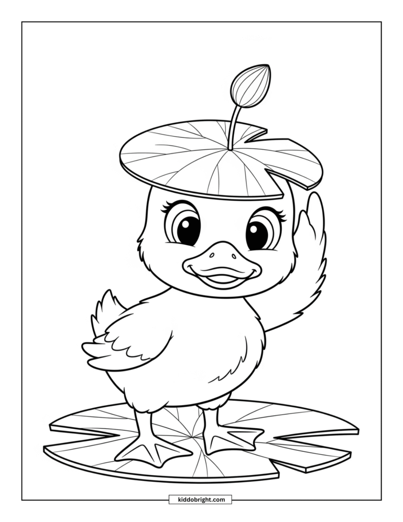 Duck coloring pages for kids free download