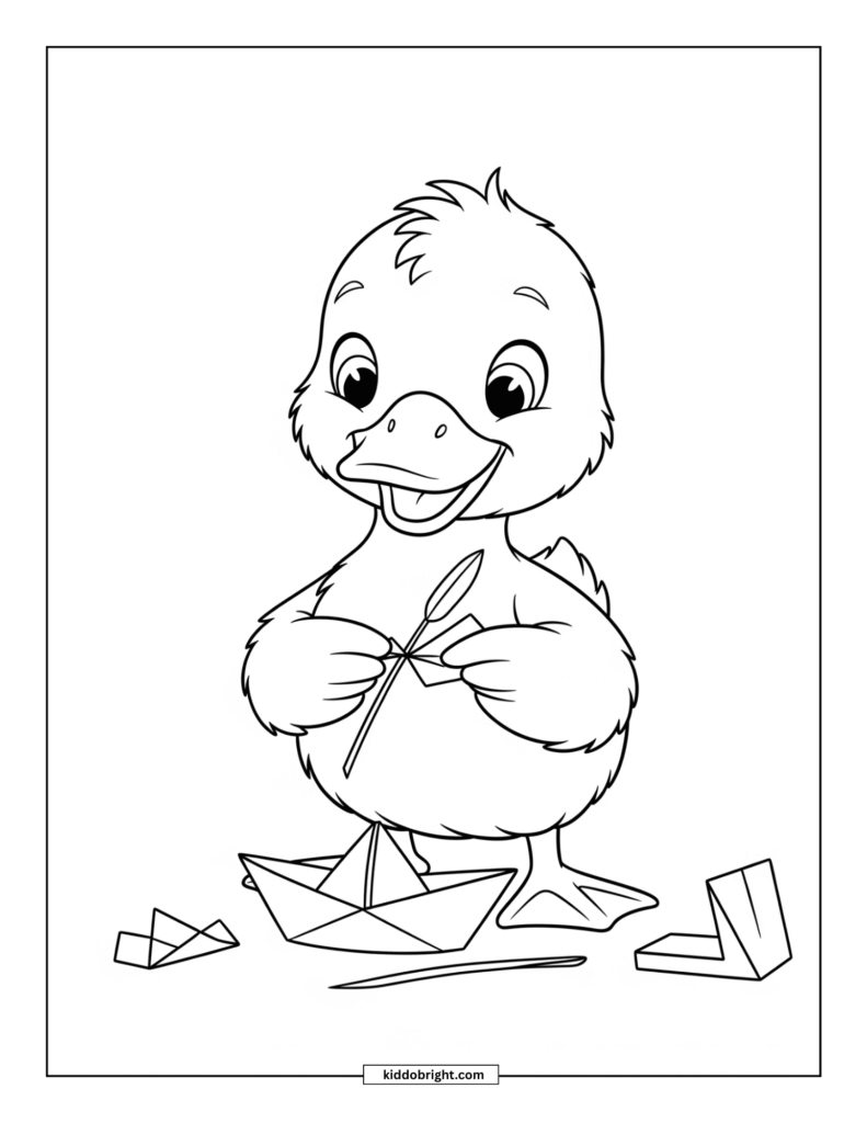 Duck coloring pages for kids free download