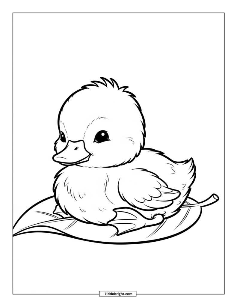 Duck coloring pages for kids free download