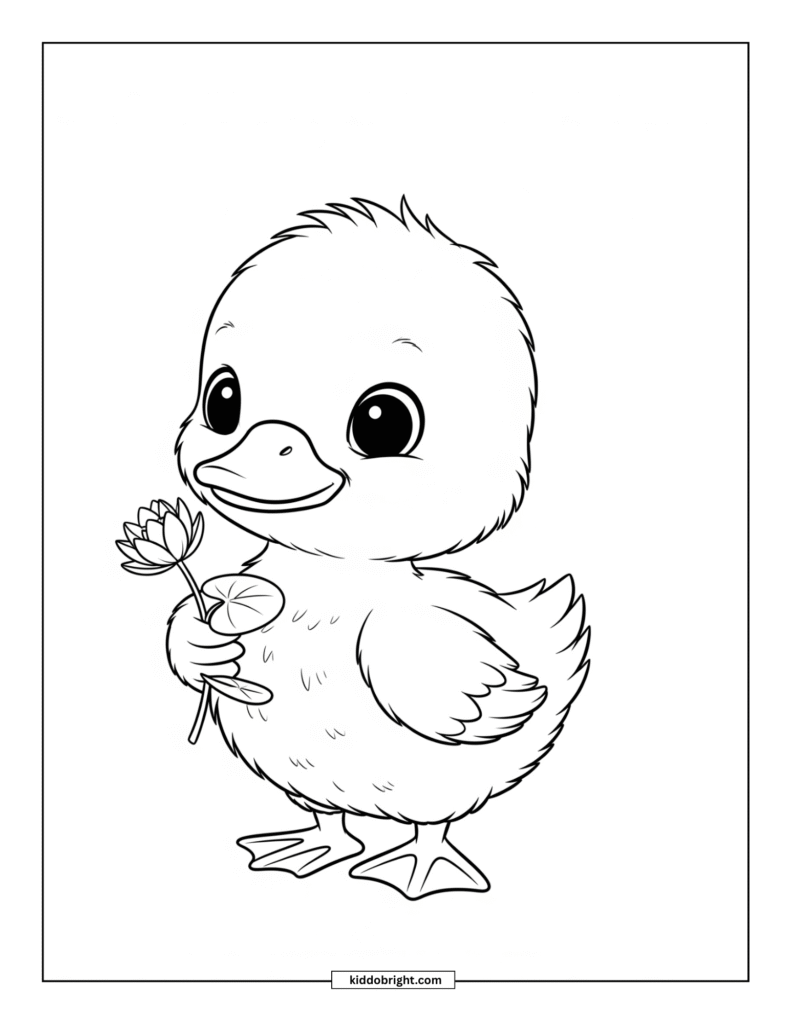 Duck coloring pages for kids free download