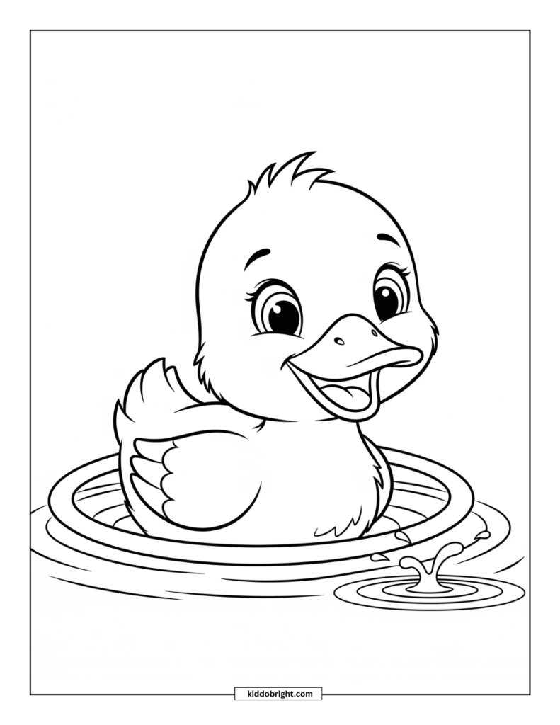 Duck coloring pages for kids free download