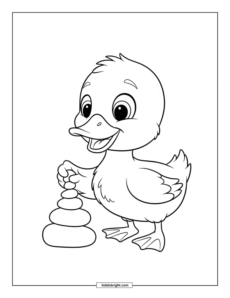 Duck coloring pages for kids free download