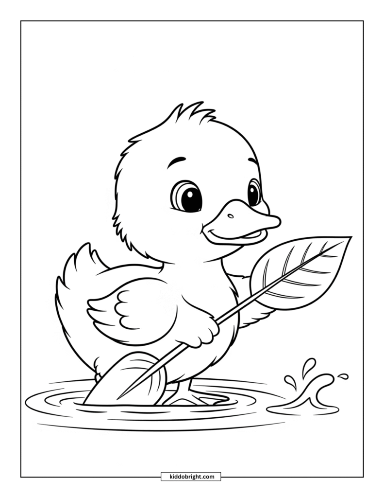 Duck coloring pages for kids free download