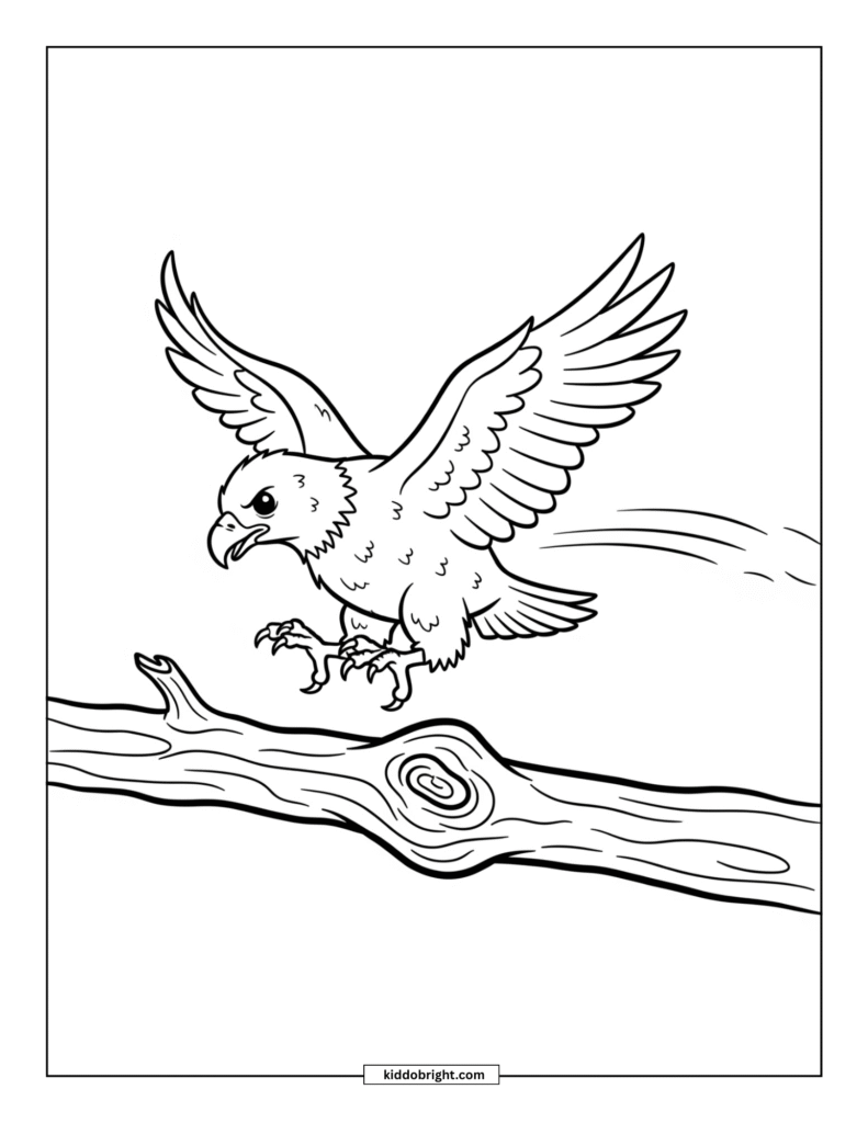 Eagle coloring pages for kids free download