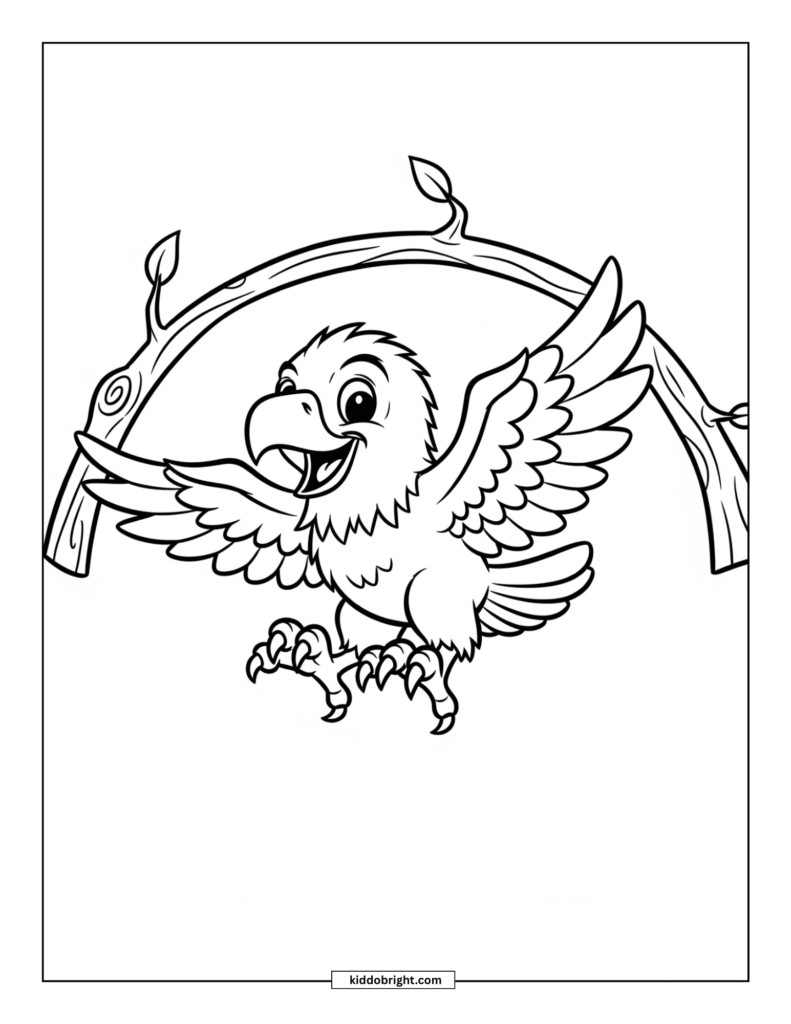 Eagle coloring pages for kids free download