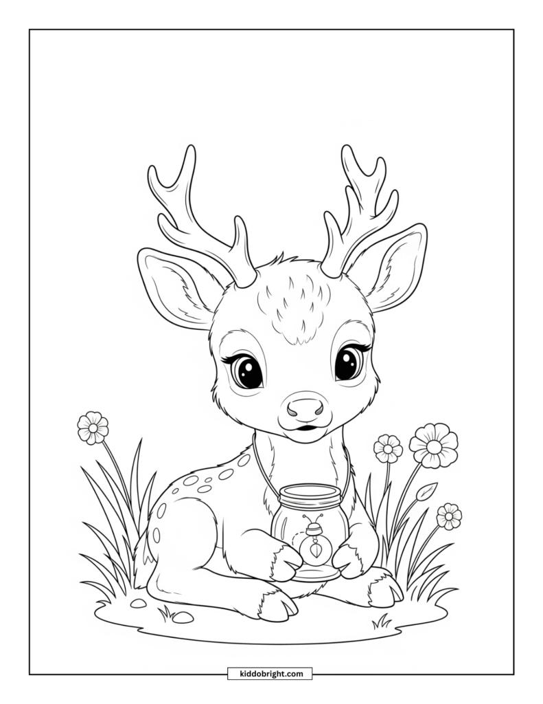 Elk coloring pages for kids free download