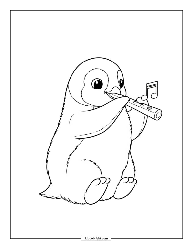 Emperor penguin coloring pages for kids free download