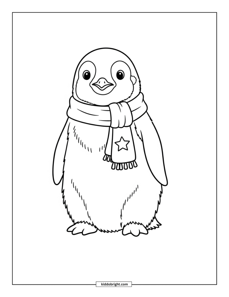 Emperor penguin coloring pages for kids free download