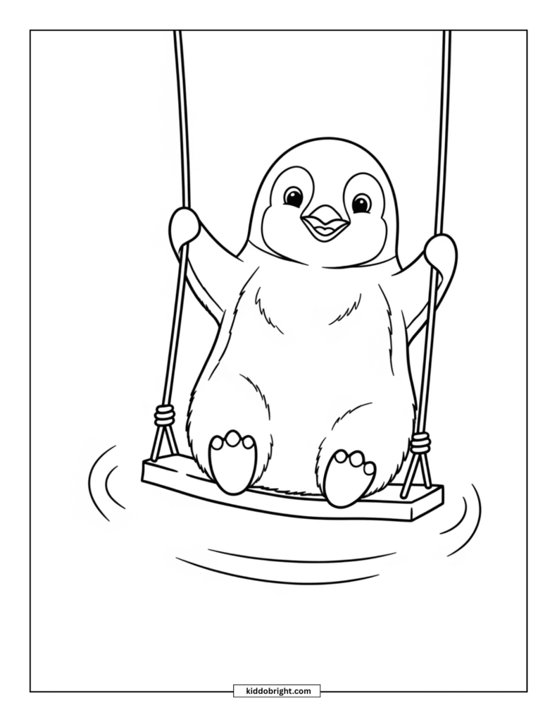 Emperor penguin coloring pages for kids free download