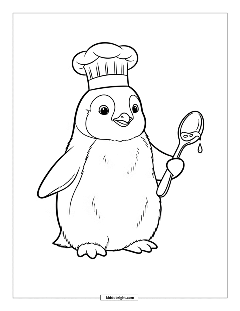 Emperor penguin coloring pages for kids free download