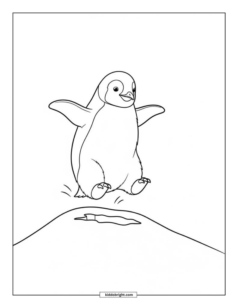 Emperor penguin coloring pages for kids free download