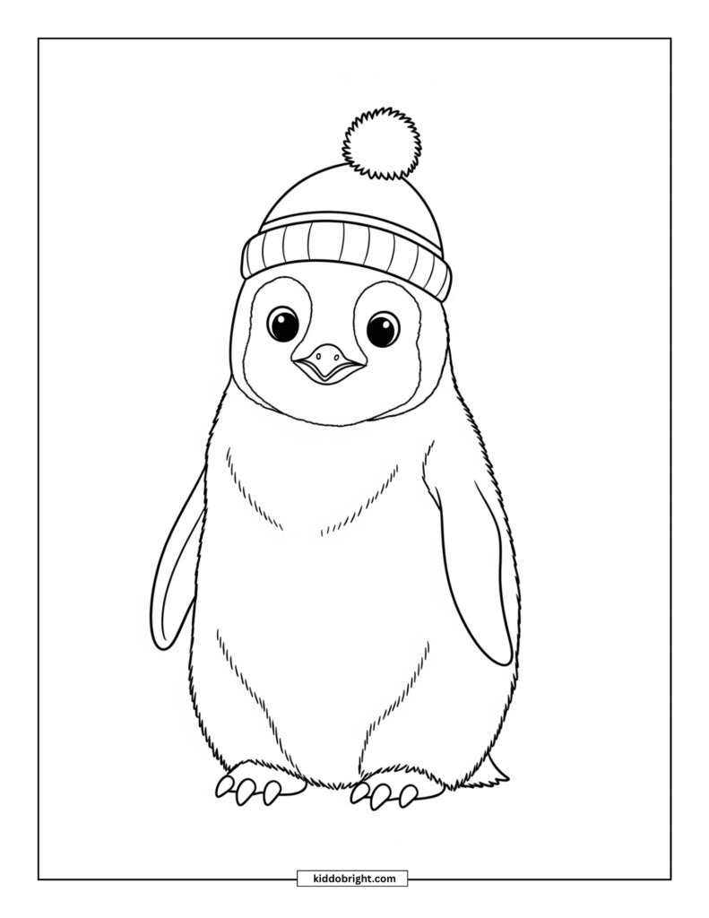 Emperor penguin coloring pages for kids free download