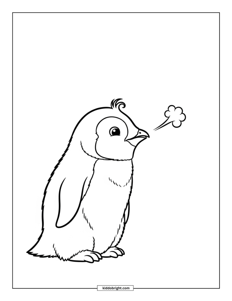 Emperor penguin coloring pages for kids free download