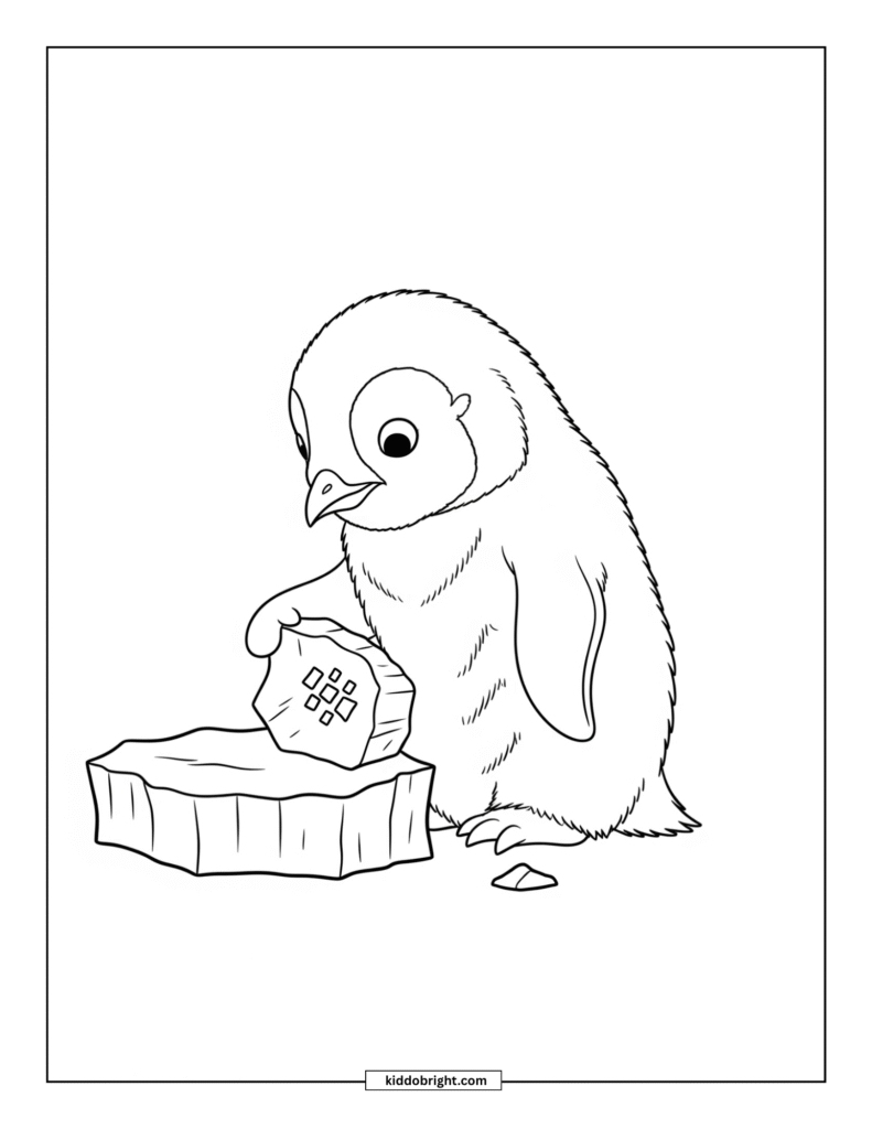 Emperor penguin coloring pages for kids free download