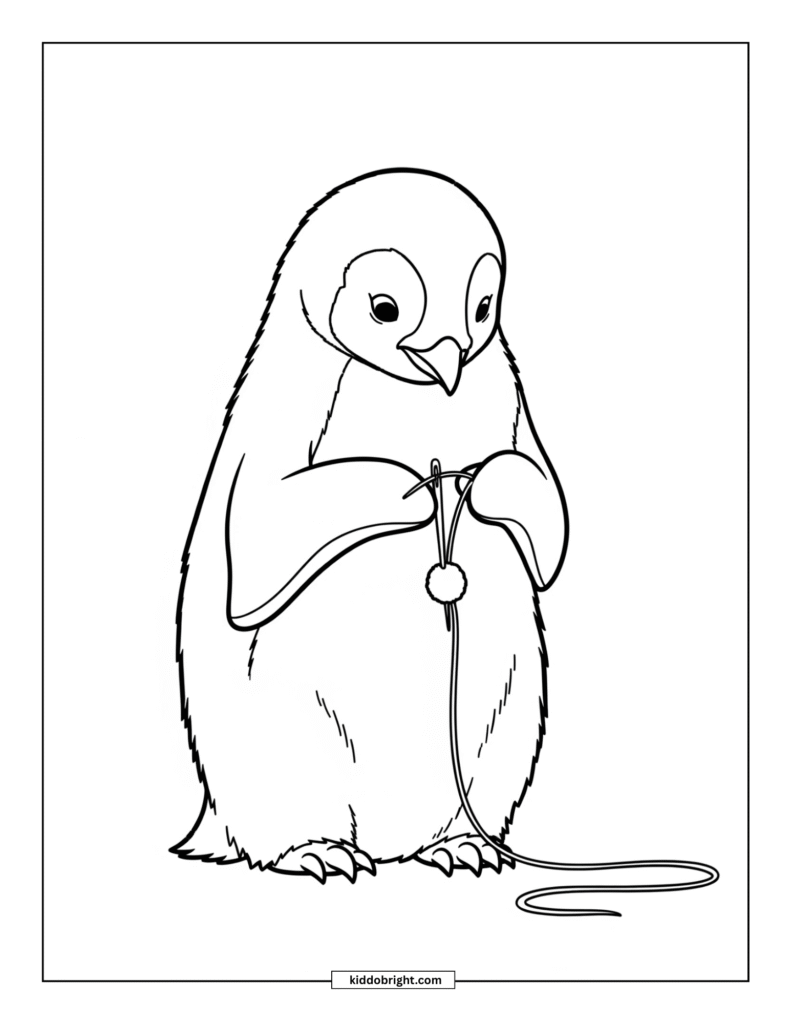 Emperor penguin coloring pages for kids free download