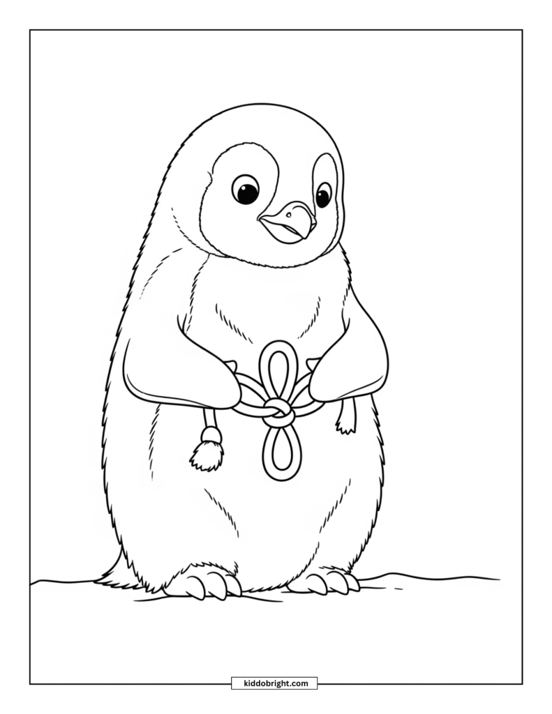 Emperor penguin coloring pages for kids free download