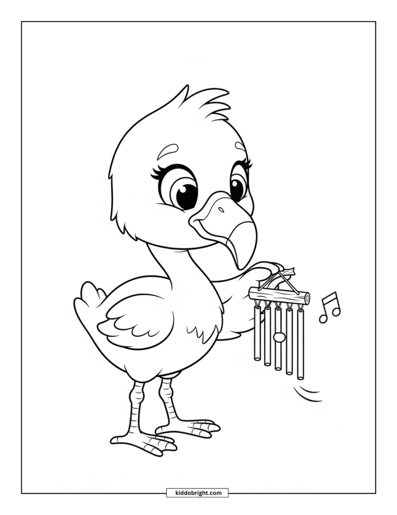 Flamingo coloring pages for kids free download