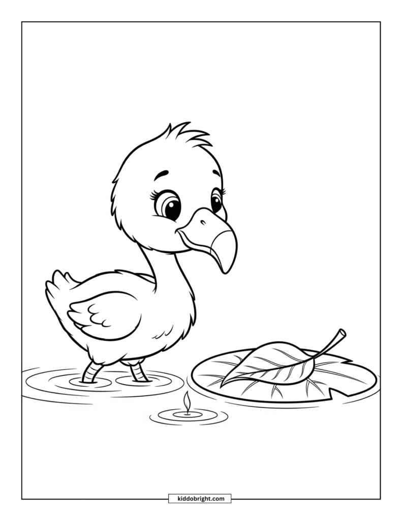 Flamingo coloring pages for kids free download