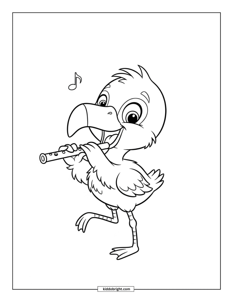 Flamingo coloring pages for kids free download